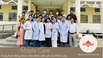 Maple Care trong hoạt động khám chữa bệnh miễn phí ở Vĩnh Long