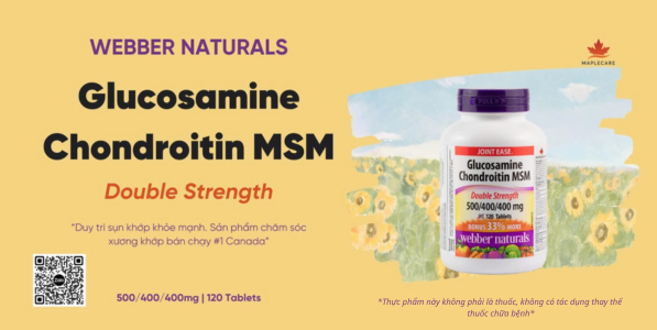 Viên uống giảm đau sụn khớp Glucosamine Chondroitin MSM 500/400/400mg