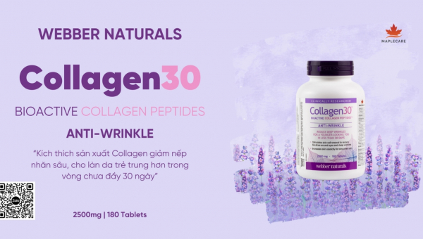 Bí Quyết Trẻ Hóa Làn Da Với Collagen30 Bioactive Collagen Peptides Anti-Wrinkle Từ Webber Naturals